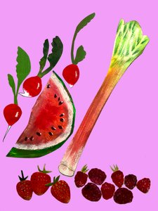Frutas e legumes,2020,recorte de Sarah Thompson Engels