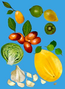 Frutas e legumes 2020 (cutout) de Sarah Thompson Engels