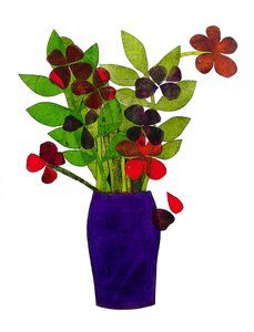 Pote roxo 2020 (monoprint) de Sarah Thompson Engels