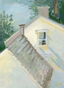Luz dourada, c.2020 (óleo sobre tela) de Sarah Tudor