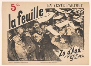 Projeto de lei de publicidade para La feuille por Zo d