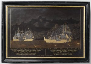 Batalha entre as fragatas holandesas Castor, Capitão Pieter Melvill e Briel, Capitão Gerard Oorthuis e as fragatas inglesas de Sasaya