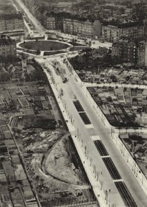 Berlim: Reichsstrasse, Reichskanzlerplatz (foto a p/b)