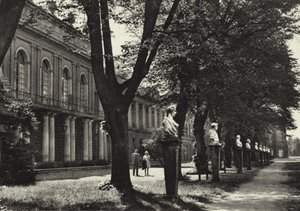 Berlim: Palácio Charlottenburg, Garden Front; Palácio Charlottenburg, Garden Front (foto a p/b) de Sasha Stone