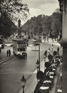 Berlim: Tiergarten; Kemper-Platz (foto a p/b) de Sasha Stone