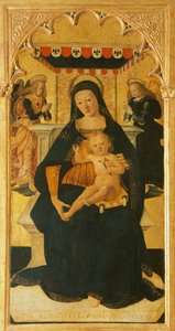 A Madonna e a Criança Enthroned de Saturnino Gatti