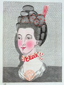 A arte do cabeleireiro em Paris, 1767 de Sauveur Legros or Le Gros