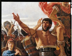 O triunfo de Mario, detalhe, por Francesco Saverio Altamura (1822-1897), óleo sobre tela, 234x352 cm