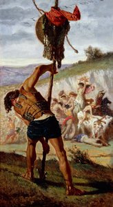 Estudo para o triunfo de Mario, por Francesco Saverio Altamura (1822-1897), óleo sobre tela, 234x352 cm