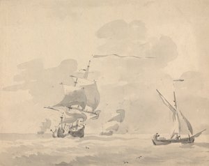 Navios no mar de Sawrey Gilpin