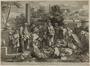 Enterrar os Mortos, de As Obras de Misericórdia de Sébastien Bourdon