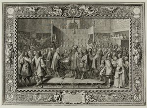 Renovação da aliança entre os franceses e os suíços em 1663