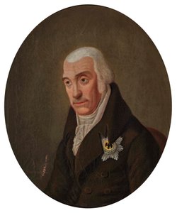 Retrato de Carlos II, Grão-Duque de Mecklemburgo-Strelitz 1741-1816, 1816. de Scharenberg