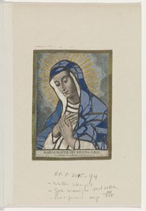 Impressão do Appliqué com Maria
Maria Mater Dei Regina Coeli (título sobre o objecto) de Schelte Adamsz. Bolswert