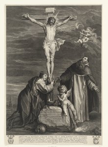 Cristo na Cruz com os Santos Catarina de Sena e Domingos sob a Cruz