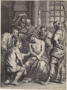 Coroando com espinhos de Cristo de Schelte Adamsz. Bolswert