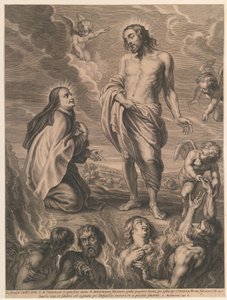 H. Teresa intercede por Bernardino de Mendoza de Schelte Adamsz. Bolswert