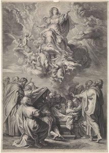 Assunção de Maria com os Apóstolos de Schelte Adamsz. Bolswert