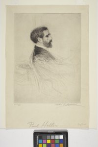 Retrato de Paul Helleu (tinta) de School American