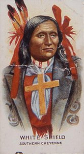White Shield, da Tribo Cheyenne do Sul (cor litho) de School American