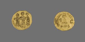 Solidus (Moeda) de Heraclius, 638 d.C. - 641 d.C. (ouro)
