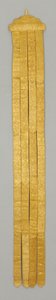 Banderole/Temple Hanging, c.18 Century (Brocado de seda) de School Chinese
