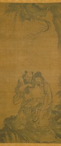 Imortais taoístas (tinta sobre seda) de School Chinese