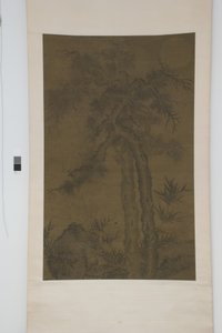 Árvores velhas sob a Lua (tinta sobre seda) de School Chinese