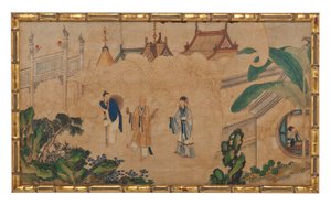 Uma das Vinte e Quatro Cenas do Sonho da Câmara Vermelha de School Chinese