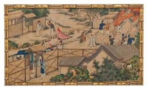 Uma das Vinte e Quatro Cenas do Sonho da Câmara Vermelha de School Chinese