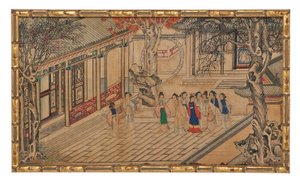 Uma das Vinte e Quatro Cenas do Sonho da Câmara Vermelha de School Chinese