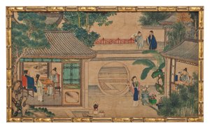 Uma das Vinte e Quatro Cenas do Sonho da Câmara Vermelha de School Chinese