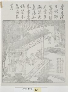 Conjunto de xilogravuras, Cultura da Seda de School Chinese