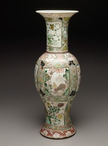 Vaso, c.1700 (porcelana e esmalte) de School Chinese