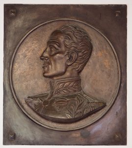 Simon Bolívar, baixo-relevo de School Colombian