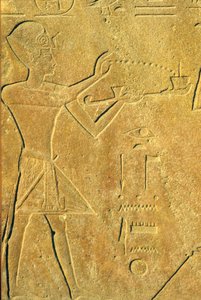 Antigo Egipto, Escultura mural, Karnak/Luxor, Hatshepsut oferece incenso de School Egyptian