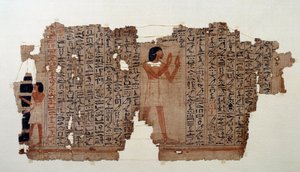 Antiquite egípcia: extrato de um livro dos mortos de School Egyptian