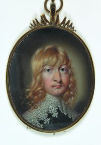 Um cavalheiro chamado William Cavendish (aguarela em marfim) de School English