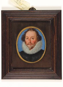 Um cavalheiro chamado William Shakespeare (aguarela em velino) de School English