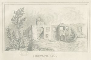 Biddulph Hall (antigo): desenho a lápis, nd [ 1830] (desenho) de School English