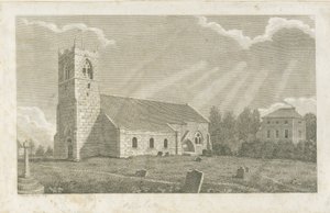 Igreja Blymhill: gravura de School English
