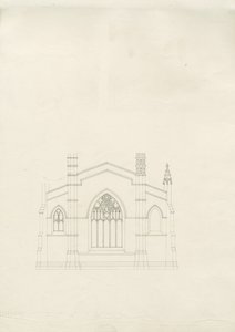 Burton-upon-Trent - Igreja da Santíssima Trindade: desenho, nd [?1820s] (desenho) de School English