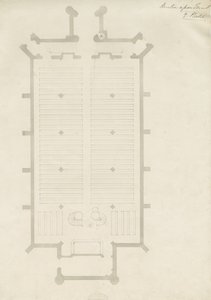 Burton-upon-Trent - Igreja da Santíssima Trindade: desenho, nd [ 1820] (desenho) de School English