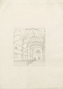 Burton-upon-Trent - Igreja da Santíssima Trindade: desenho, nd [ 1820] (desenho) de School English