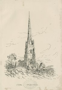 Igreja Clifton Campville: litografia, nd [?c 1870] (imprimir) de School English