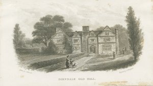 Dimsdale Old Hall: gravura (vinheta), nd [?19 cent] (impressão) de School English