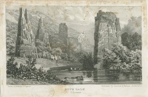 Dovedale - paisagem: litografia, nd [c.1839] (imprimir) de School English