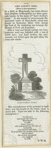 Drayton-in-Hales - &39;Audley Cross on Blore Heath&39;: xilogravura, sd [ 19 cent] (impressão)
