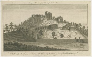 Castelo Dudley: gravura, nd [c 1780] (imprimir) de School English