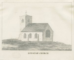 Dunston Church: desenho a lápis, nd [?19 cent] (desenho) de School English